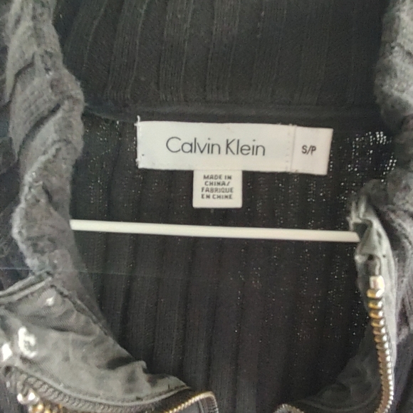 Men's Calvin Klein zip up sweater size small - Picture 2 of 5